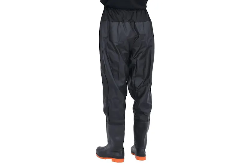 Vidaxl Waist Waders With Boots Black Size 42 Vidaxl Waist Waders With Boots Black Size 42