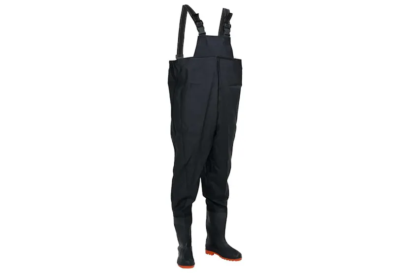 Vidaxl Chest Waders With Boots Black Size 40 Vidaxl Chest Waders With Boots Black Size 40