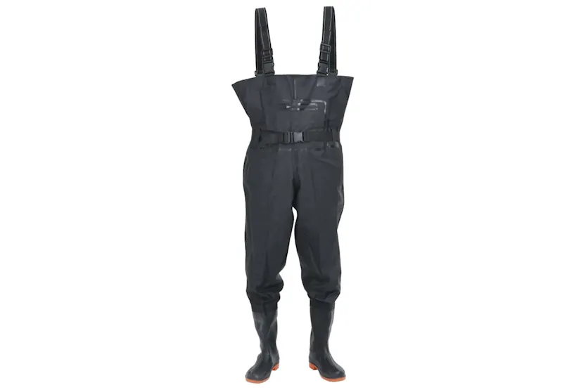 Vidaxl Chest Waders With Boots And Belt Black Size 41 Vidaxl Chest Waders With Boots And Belt Black Size 41