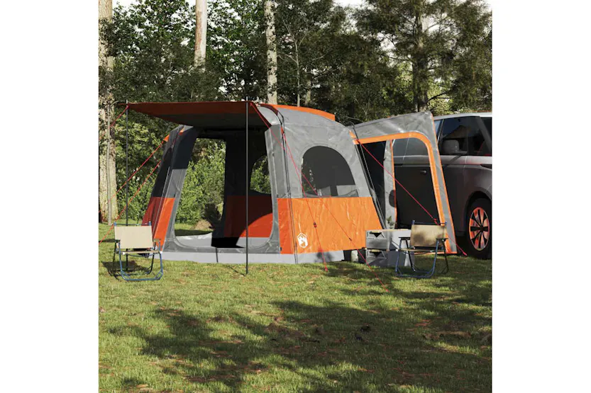 Vidaxl Car Tent 4-person Grey And Orange Waterproof Vidaxl Car Tent 4-person Grey And Orange Waterproof