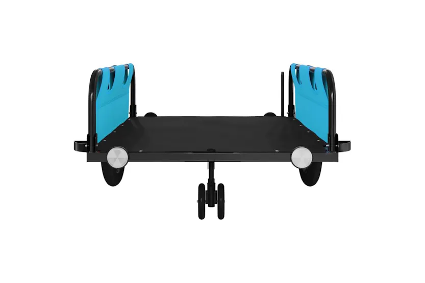 Vidaxl Bike Trailer Blue And Black Oxford Fabric And Iron Vidaxl Bike Trailer Blue And Black Oxford Fabric And Iron