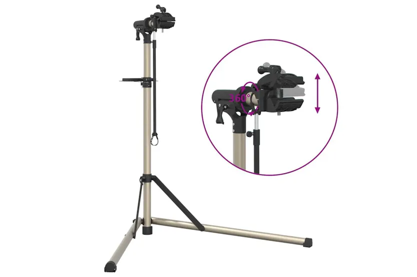 Vidaxl Bike Repair Stand Foldable Adjustable 102-160 Cm Aluminium Vidaxl Bike Repair Stand Foldable Adjustable 102-160 Cm Aluminium