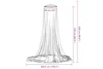 Vidaxl Mosquito Net For Bed 220 Mesh White 56x56x220 Cm Vidaxl Mosquito Net For Bed 220 Mesh White 56x56x220 Cm