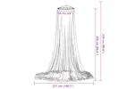 Vidaxl Mosquito Net For Bed 220 Mesh White 56x56x220 Cm Vidaxl Mosquito Net For Bed 220 Mesh White 56x56x220 Cm