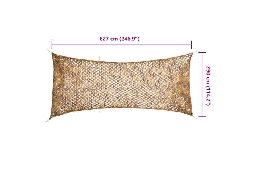Vidaxl Camouflage Net With Storage Bag 627x290 Cm Sand Vidaxl Camouflage Net With Storage Bag 627x290 Cm Sand