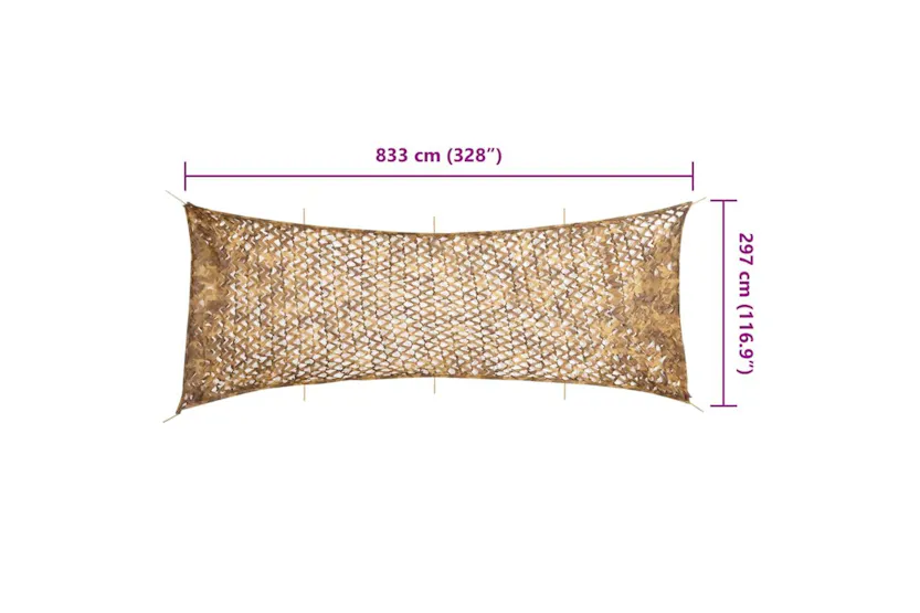 Vidaxl Camouflage Net With Storage Bag 833x297 Cm Sand Vidaxl Camouflage Net With Storage Bag 833x297 Cm Sand