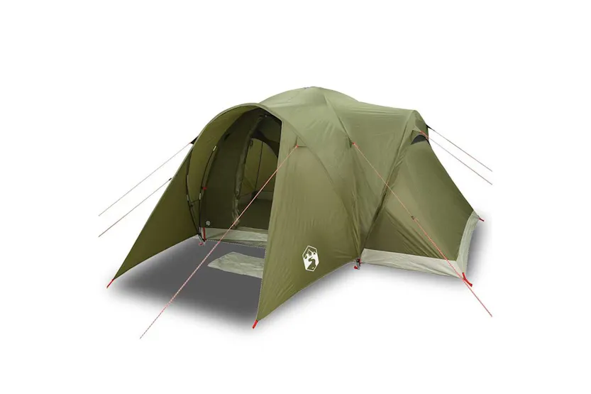 Vidaxl Family Tent Dome 6-person Olive Green Waterproof Vidaxl Family Tent Dome 6-person Olive Green Waterproof