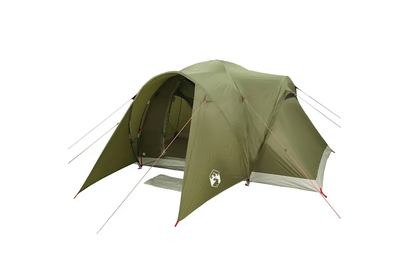 Vidaxl Family Tent Dome 6-person Olive Green Waterproof Vidaxl Family Tent Dome 6-person Olive Green Waterproof