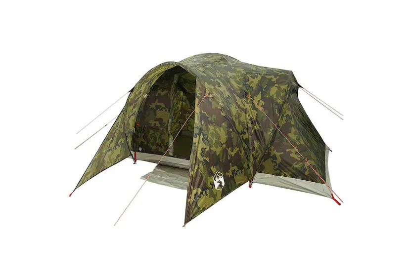Vidaxl Family Tent Dome 6-person Camouflage Waterproof Vidaxl Family Tent Dome 6-person Camouflage Waterproof