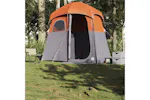 Vidaxl Shower Tent 2-person Grey And Orange Waterproof Vidaxl Shower Tent 2-person Grey And Orange Waterproof