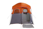 Vidaxl Shower Tent 2-person Grey And Orange Waterproof Vidaxl Shower Tent 2-person Grey And Orange Waterproof