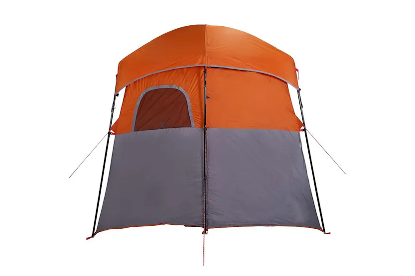 Vidaxl Shower Tent 2-person Grey And Orange Waterproof Vidaxl Shower Tent 2-person Grey And Orange Waterproof