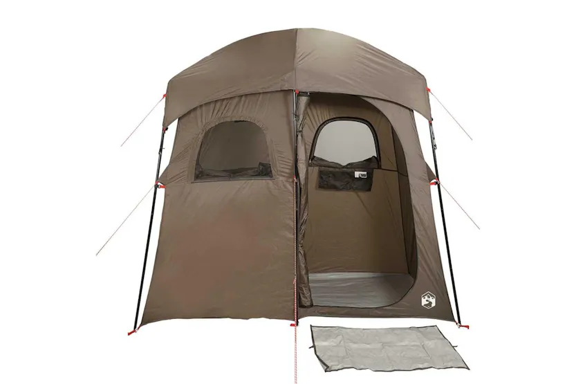 Vidaxl Shower Tent 2-person Brown Waterproof Vidaxl Shower Tent 2-person Brown Waterproof