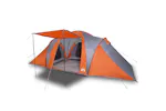 Vidaxl Family Tent Dome 6-person Grey And Orange Waterproof Vidaxl Family Tent Dome 6-person Grey And Orange Waterproof