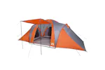 Vidaxl Family Tent Dome 6-person Grey And Orange Waterproof Vidaxl Family Tent Dome 6-person Grey And Orange Waterproof
