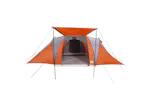 Vidaxl Family Tent Dome 6-person Grey And Orange Waterproof Vidaxl Family Tent Dome 6-person Grey And Orange Waterproof