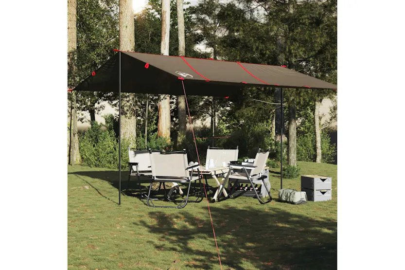 Vidaxl Camping Tarp Brown 451x420 Cm Waterproof Vidaxl Camping Tarp Brown 451x420 Cm Waterproof