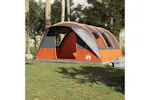 Vidaxl Camping Tent Tunnel 5-person Grey And Orange Waterproof Vidaxl Camping Tent Tunnel 5-person Grey And Orange Waterproof