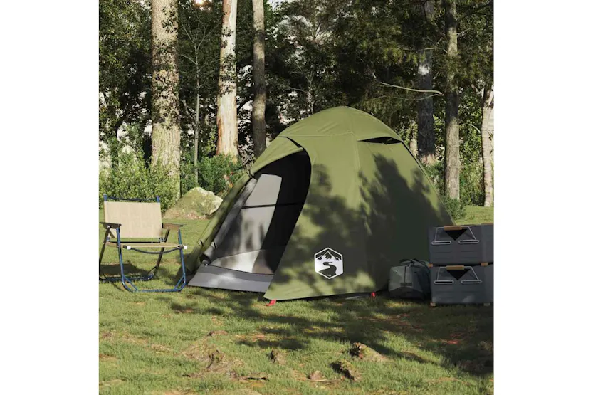 Vidaxl Camping Tent Dome 2-person Olive Green Waterproof Vidaxl Camping Tent Dome 2-person Olive Green Waterproof