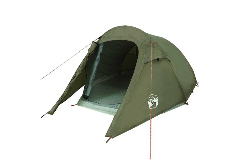 Vidaxl Camping Tent Tunnel 3-person Olive Green Waterproof Vidaxl Camping Tent Tunnel 3-person Olive Green Waterproof