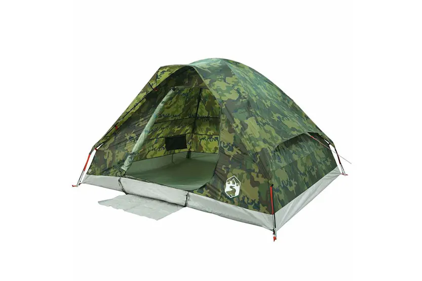 Vidaxl Camping Tent Dome 4-person Camouflage Waterproof Vidaxl Camping Tent Dome 4-person Camouflage Waterproof