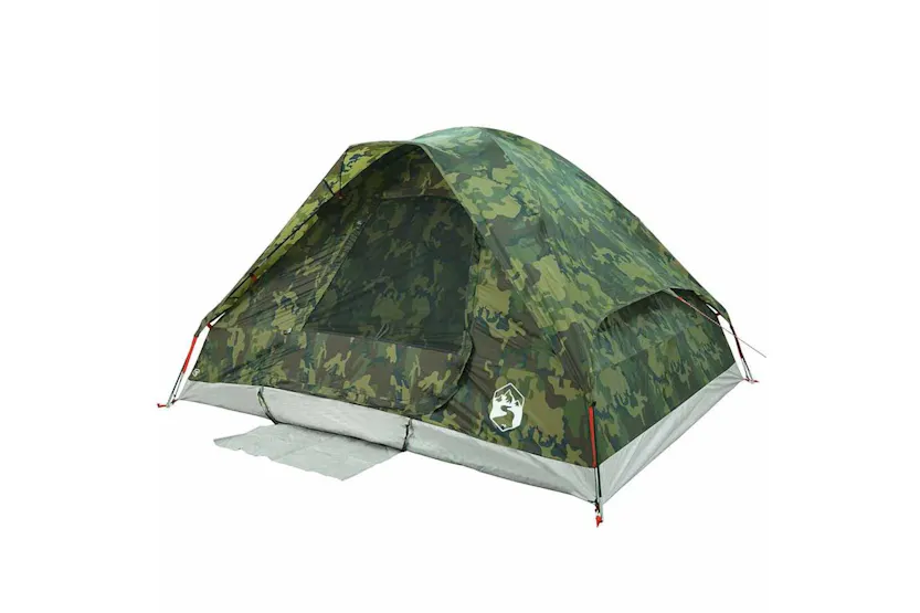 Vidaxl Camping Tent Dome 4-person Camouflage Waterproof Vidaxl Camping Tent Dome 4-person Camouflage Waterproof