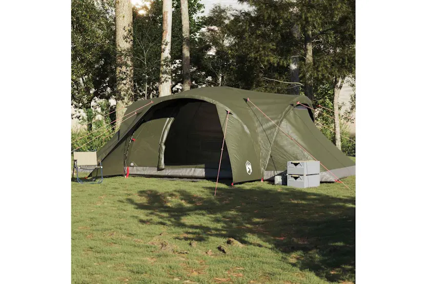 Vidaxl Family Tent Dome 6-person Olive Green Waterproof Vidaxl Family Tent Dome 6-person Olive Green Waterproof