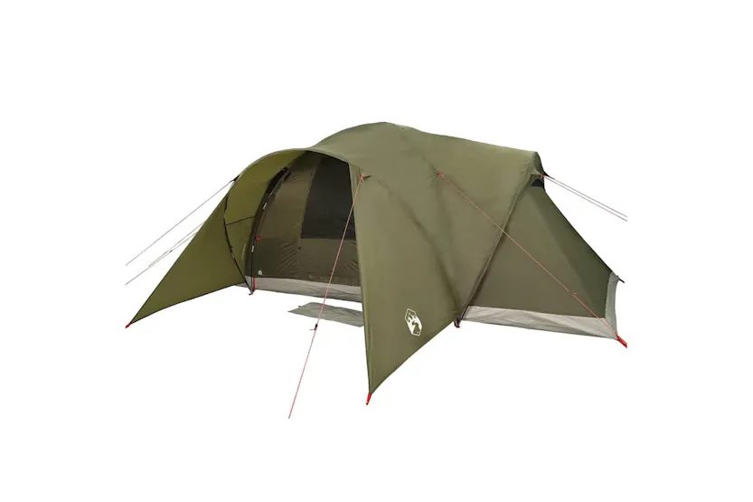 Vidaxl Family Tent Dome 6-person Olive Green Waterproof Vidaxl Family Tent Dome 6-person Olive Green Waterproof