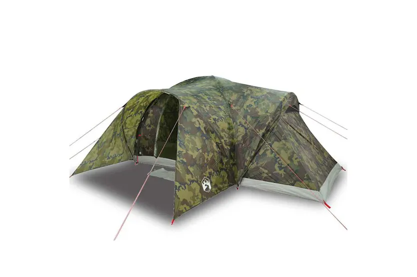 Vidaxl Family Tent Dome 6-person Camouflage Waterproof Vidaxl Family Tent Dome 6-person Camouflage Waterproof
