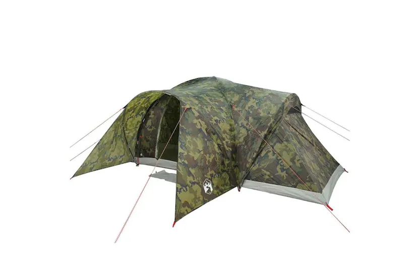 Vidaxl Family Tent Dome 6-person Camouflage Waterproof Vidaxl Family Tent Dome 6-person Camouflage Waterproof