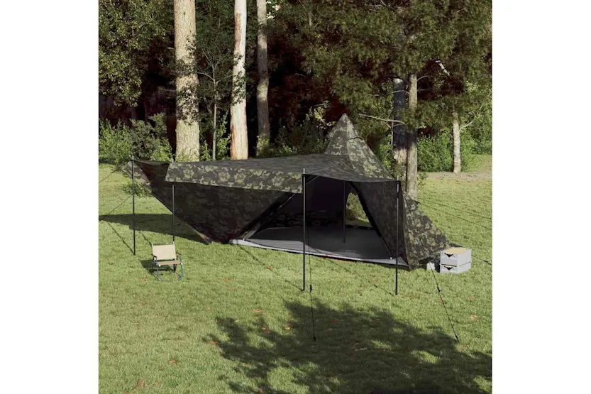 Vidaxl Family Tent Tipi 8-person Camouflage Waterproof Vidaxl Family Tent Tipi 8-person Camouflage Waterproof