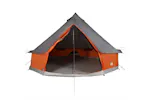 Vidaxl Family Tent Tipi 6-person Grey And Orange Waterproof Vidaxl Family Tent Tipi 6-person Grey And Orange Waterproof