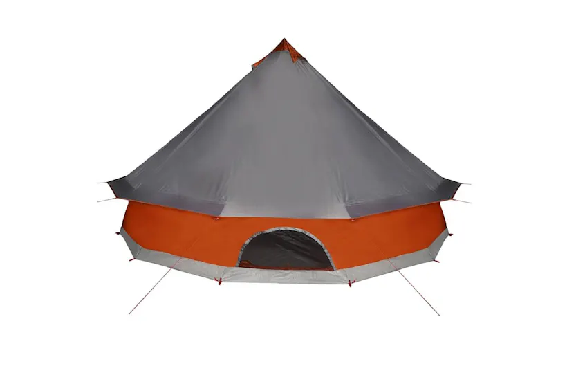 Vidaxl Family Tent Tipi 6-person Grey And Orange Waterproof Vidaxl Family Tent Tipi 6-person Grey And Orange Waterproof