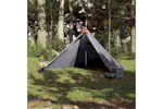 Vidaxl Family Tent Tipi 7-person Grey And Orange Waterproof Vidaxl Family Tent Tipi 7-person Grey And Orange Waterproof