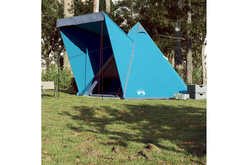 Vidaxl Family Tent Tipi 6-person Blue Waterproof Vidaxl Family Tent Tipi 6-person Blue Waterproof