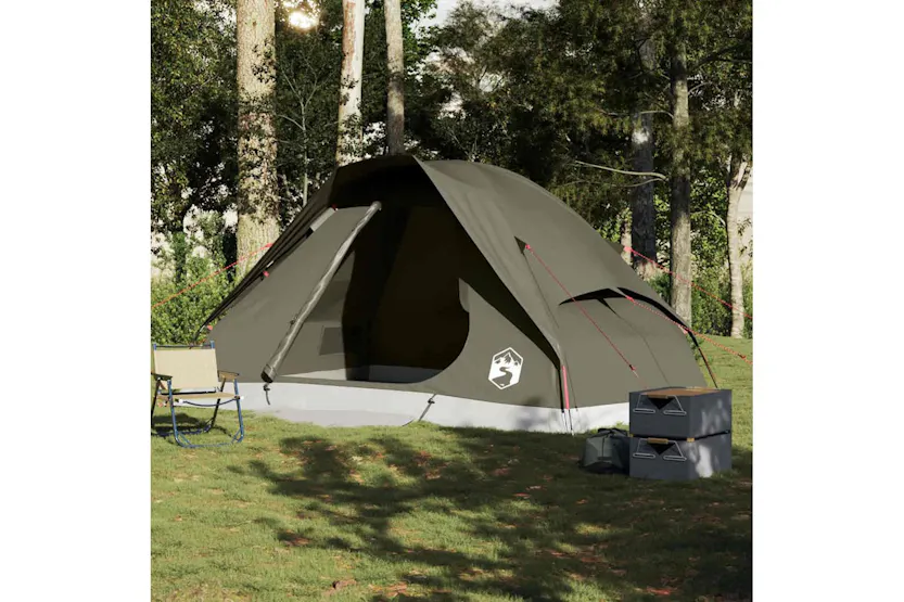 Vidaxl Family Tent Dome 6-person Brown Waterproof Vidaxl Family Tent Dome 6-person Brown Waterproof