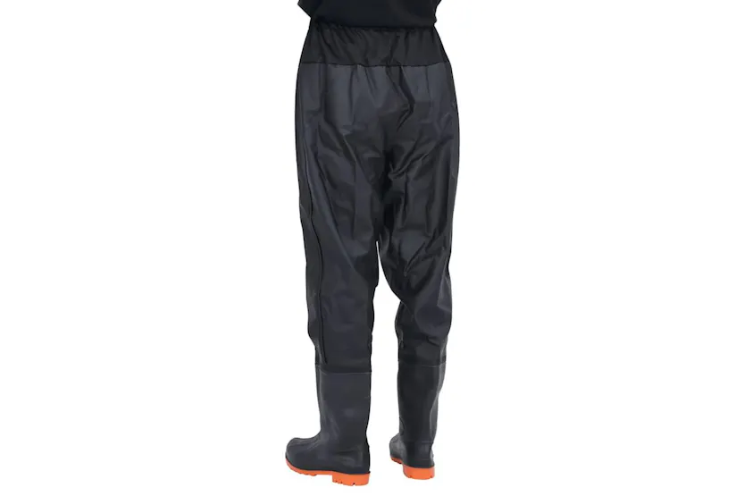 Vidaxl Waist Waders With Boots Black Size 44 Vidaxl Waist Waders With Boots Black Size 44