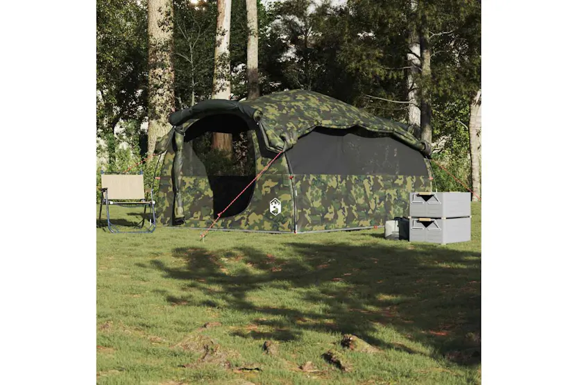 Vidaxl Family Tent Tunnel 6-person Camouflage Waterproof Vidaxl Family Tent Tunnel 6-person Camouflage Waterproof