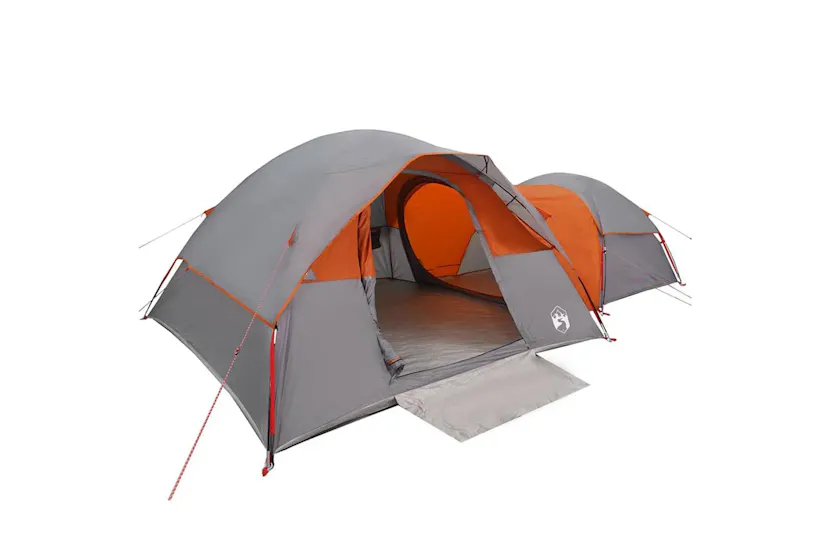 Vidaxl Camping Tent 5-person Grey And Orange Waterproof Vidaxl Camping Tent 5-person Grey And Orange Waterproof