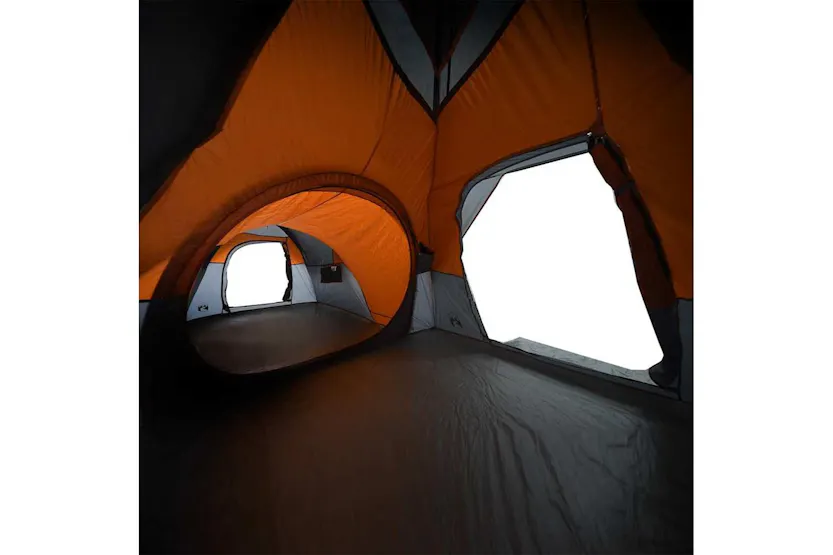 Vidaxl Camping Tent 5-person Grey And Orange Waterproof Vidaxl Camping Tent 5-person Grey And Orange Waterproof