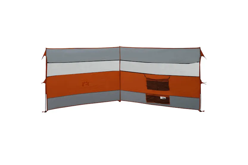 Vidaxl Camping Windbreak Grey And Orange 340x130 Cm Waterproof Vidaxl Camping Windbreak Grey And Orange 340x130 Cm Waterproof