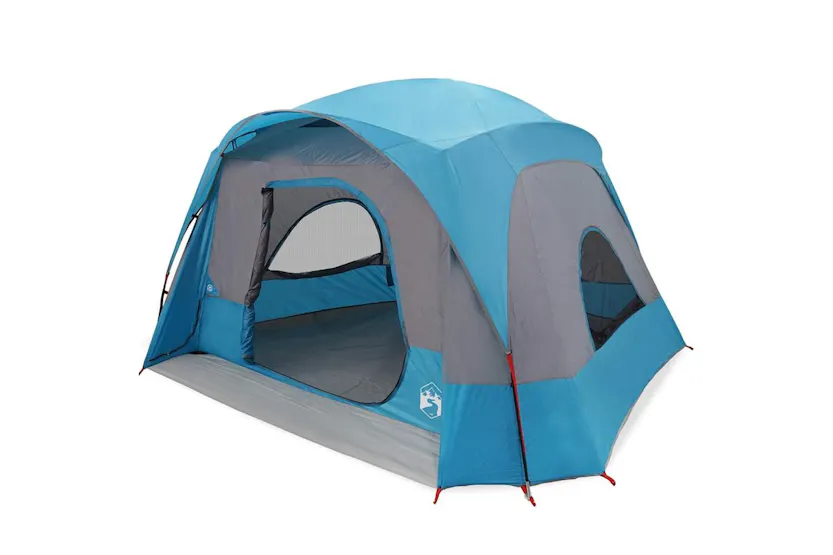 Vidaxl Family Tent Cabin 6-person Blue Waterproof Vidaxl Family Tent Cabin 6-person Blue Waterproof