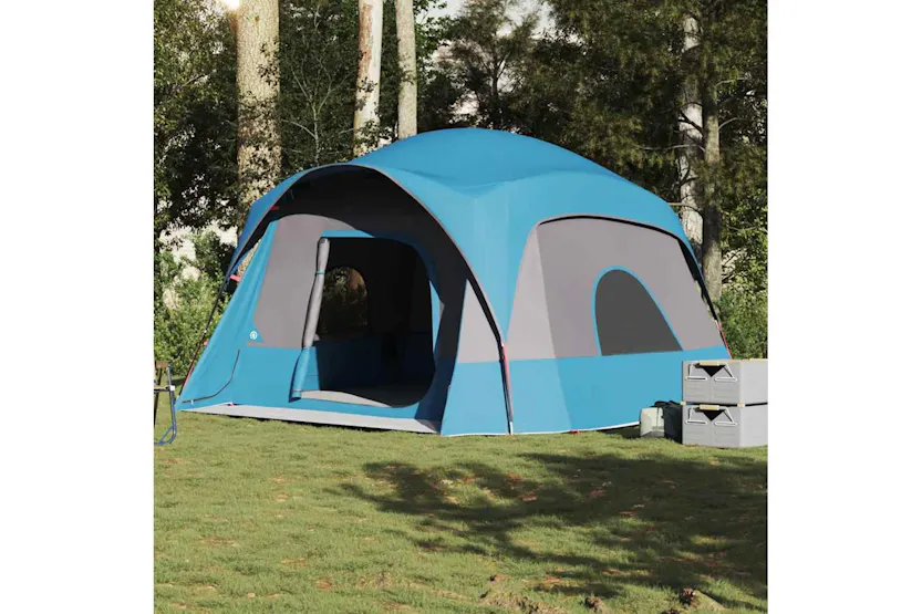 Vidaxl Family Tent Cabin 6-person Blue Waterproof Vidaxl Family Tent Cabin 6-person Blue Waterproof