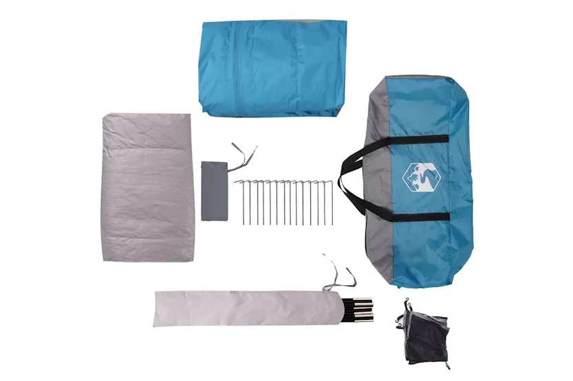 Vidaxl Family Tent Cabin 6-person Blue Waterproof Vidaxl Family Tent Cabin 6-person Blue Waterproof