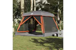 Vidaxl Family Tent Cabin 6-person Grey And Orange Waterproof Vidaxl Family Tent Cabin 6-person Grey And Orange Waterproof