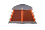 Vidaxl Family Tent Cabin 6-person Grey And Orange Waterproof Vidaxl Family Tent Cabin 6-person Grey And Orange Waterproof