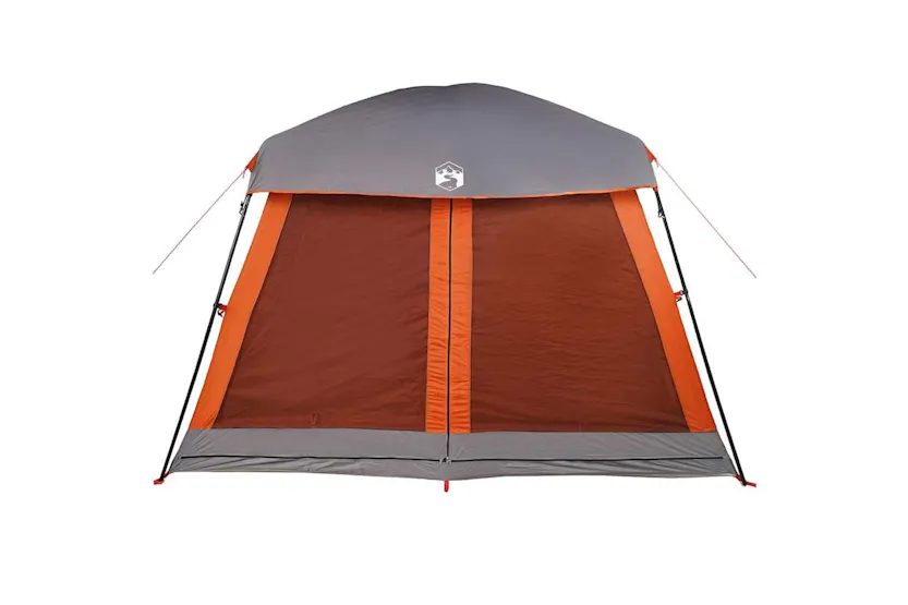 Vidaxl Family Tent Cabin 6-person Grey And Orange Waterproof Vidaxl Family Tent Cabin 6-person Grey And Orange Waterproof