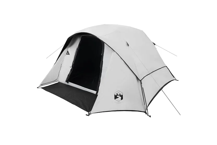 Vidaxl Camping Tent Cabin 4-person White Blackout Fabric Waterproof Vidaxl Camping Tent Cabin 4-person White Blackout Fabric Waterproof