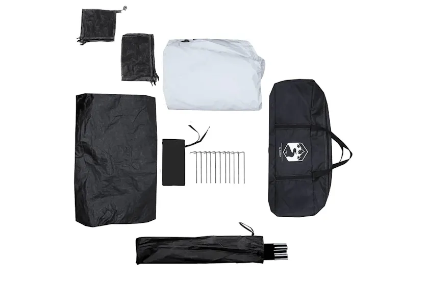 Vidaxl Camping Tent Cabin 4-person White Blackout Fabric Waterproof Vidaxl Camping Tent Cabin 4-person White Blackout Fabric Waterproof