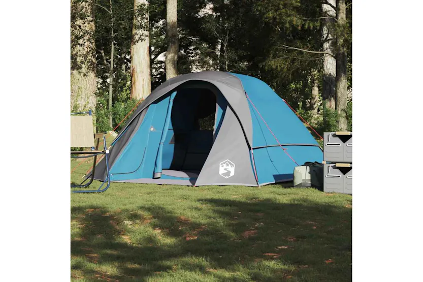 Vidaxl Family Tent Cabin 6-person Blue Waterproof Vidaxl Family Tent Cabin 6-person Blue Waterproof